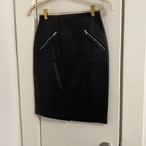 Zara faux leather skirt